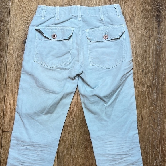 AMO Army Babe Linen Cargo Pants in Seafoam Size 24 - Picture 5 of 8